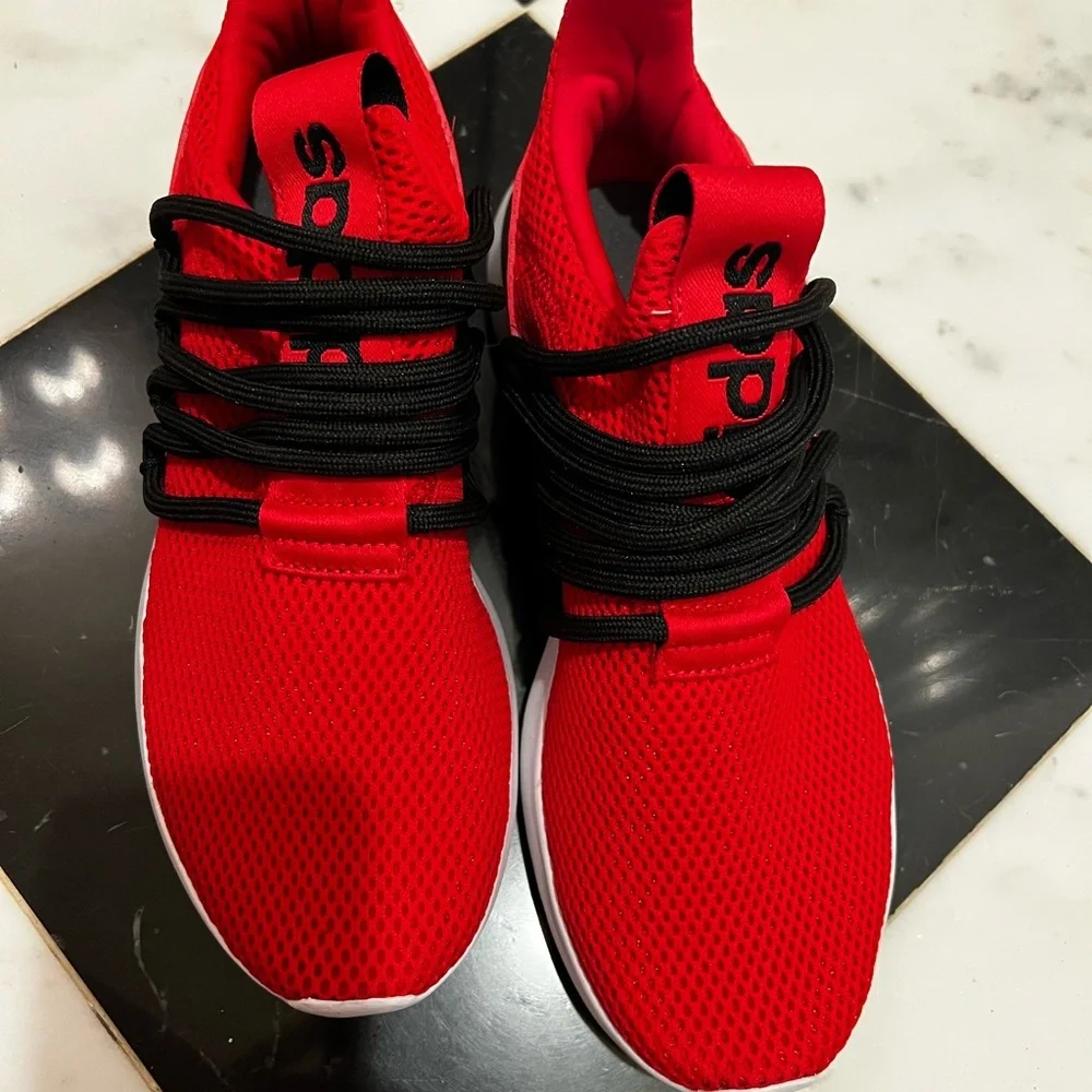 Adidas Red Sneakers Men’s size 7 NWOT - Picture 2 of 4